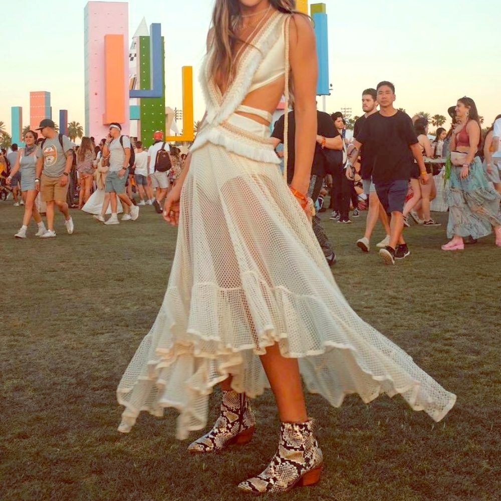 Cutout maxi dress